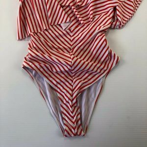 half shoulder swimsuit